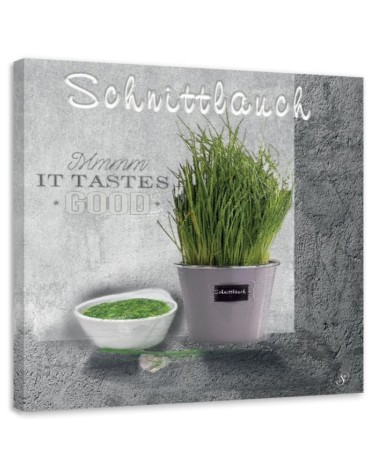 Leinwandbild - Schnittlauch Gewürze für die Küche | Feeby