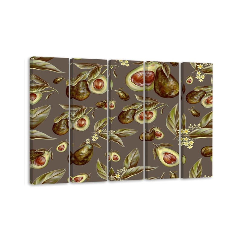 Leinwandbild - Avocado -Hälften | Feeby