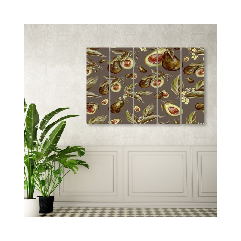Leinwandbild - Avocado -Hälften | Feeby