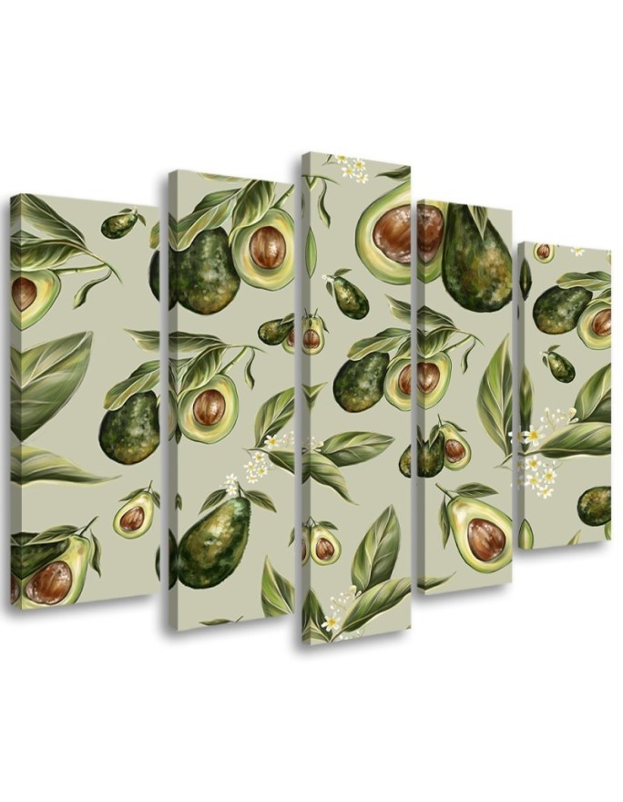 Modernes Wandbild - Avocado -Hälften | Feeby