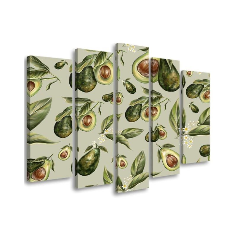 Modernes Wandbild - Avocado -Hälften | Feeby