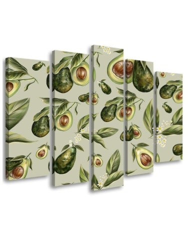 Modernes Wandbild - Avocado -Hälften | Feeby