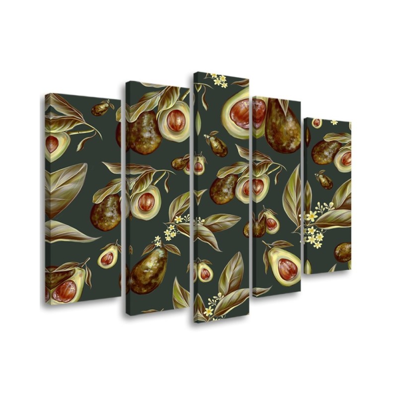 Leinwandbild - Avocado -Hälften | Feeby