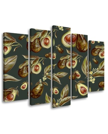 Leinwandbild - Avocado -Hälften | Feeby