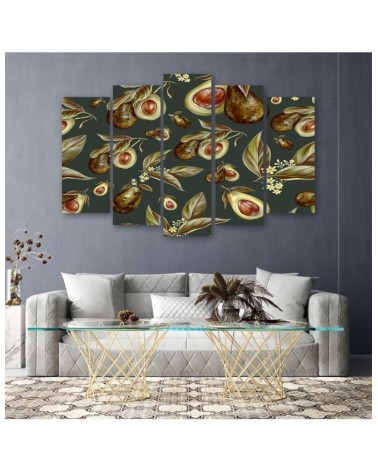 Leinwandbild - Avocado -Hälften | Feeby