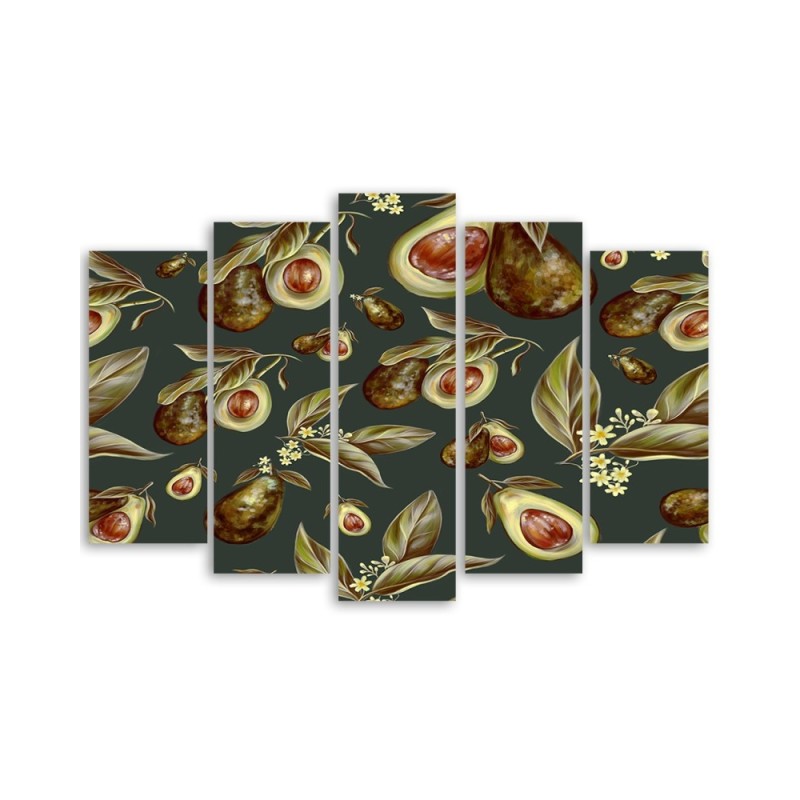 Leinwandbild - Avocado -Hälften | Feeby