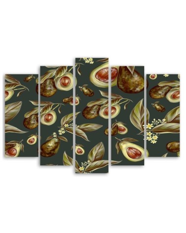 Leinwandbild - Avocado -Hälften | Feeby