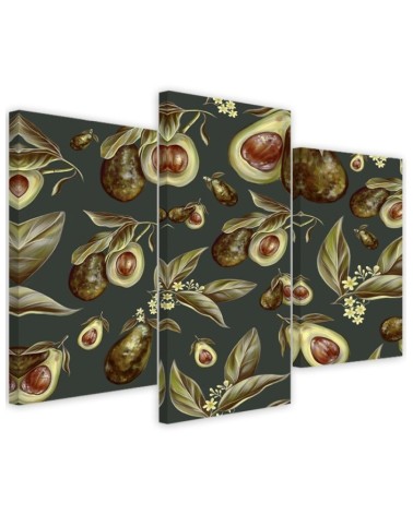 Modern painting for the kitchen - Avocado fruit | FEEBY