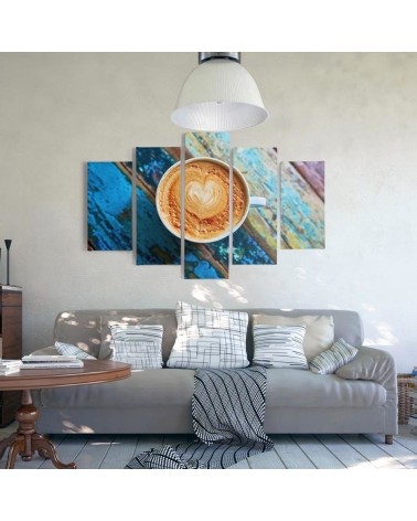 Wandbild für Wohnzimmer - Kaffeetasse | Feeby