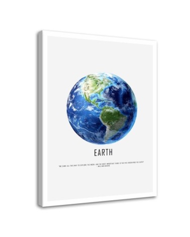 Canvas prints for living room - Planet earth cosmos | FEEBY