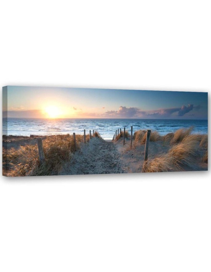 Leinwanddruck - Sonnenuntergang am Strand | Feeby