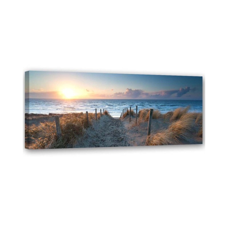 Leinwanddruck - Sonnenuntergang am Strand | Feeby