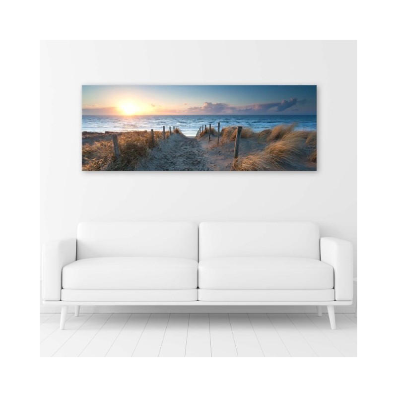 Leinwanddruck - Sonnenuntergang am Strand | Feeby