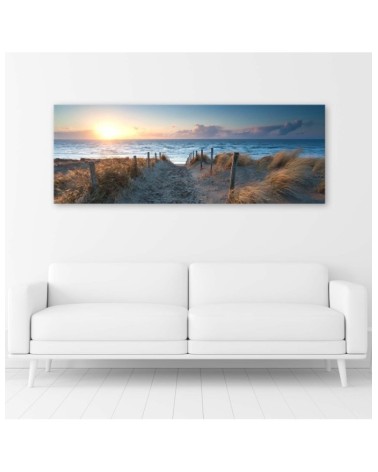 Leinwanddruck - Sonnenuntergang am Strand | Feeby