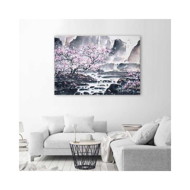 Bild auf Leinwand - Japanisches Aquarell | Feeby