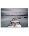 Canvas prints for living room - Lake pier landscape | FEEBY
