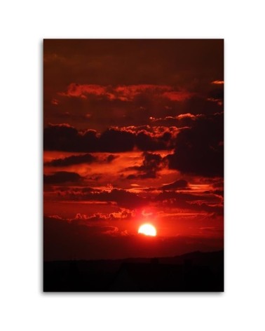 Bild auf Leinwand - Roter Sonnenuntergang | Feeby