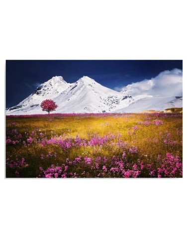 Dekoratives Leinwandbild - Alpen Gebirge | Feeby