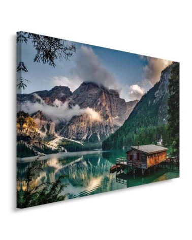 Leinwanddruck - Haus Gebirge Alpen | Feeby