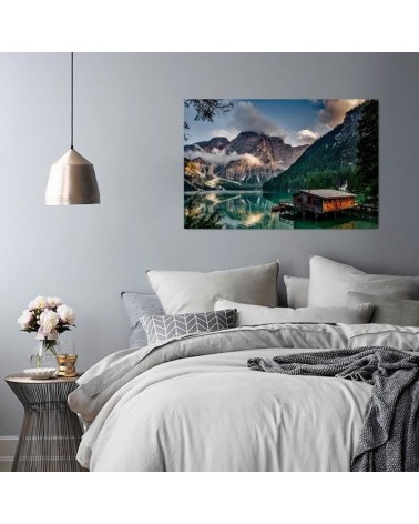 Leinwanddruck - Haus Gebirge Alpen | Feeby