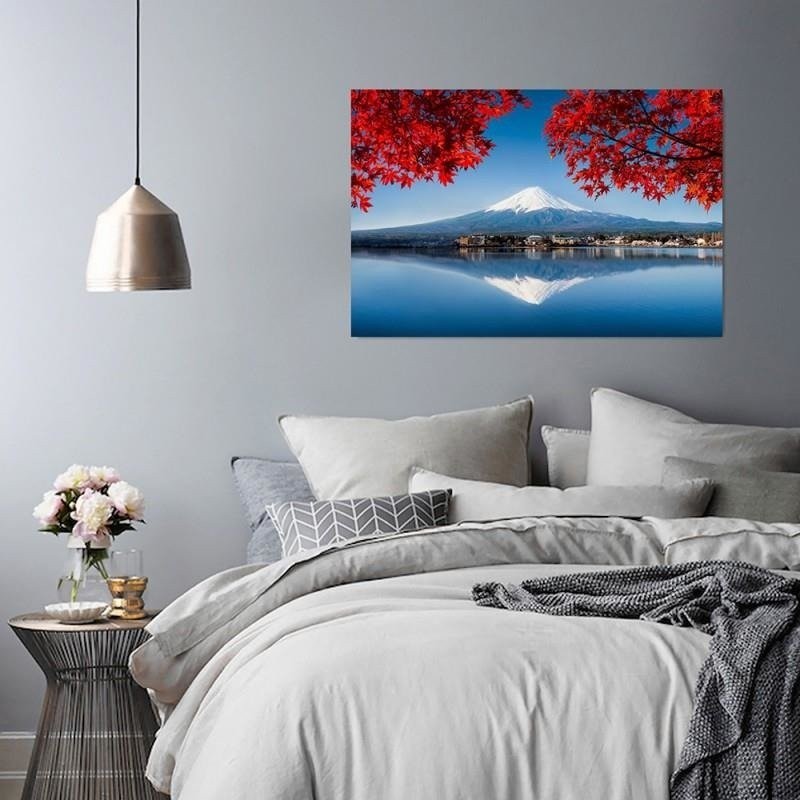 Bild auf Leinwand - Fuji Berg Japan Landschaft | Feeby