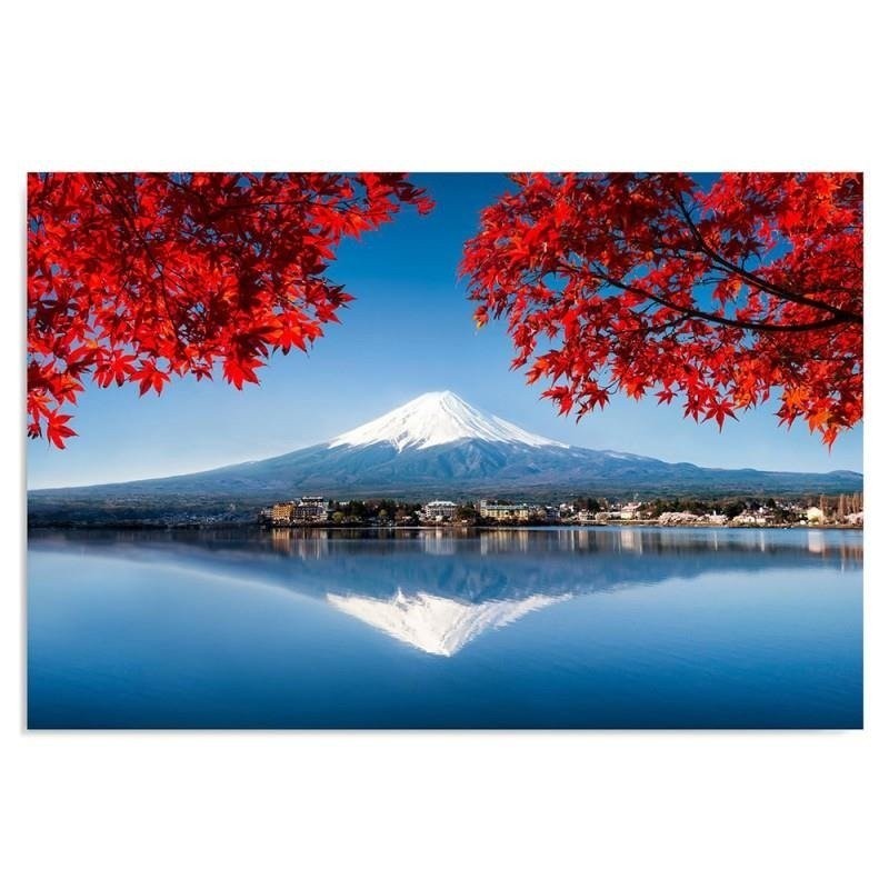 Bild auf Leinwand - Fuji Berg Japan Landschaft | Feeby
