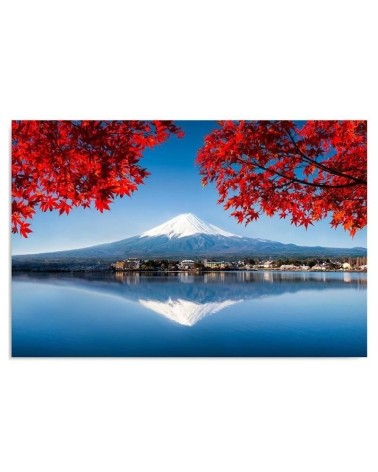 Bild auf Leinwand - Fuji Berg Japan Landschaft | Feeby