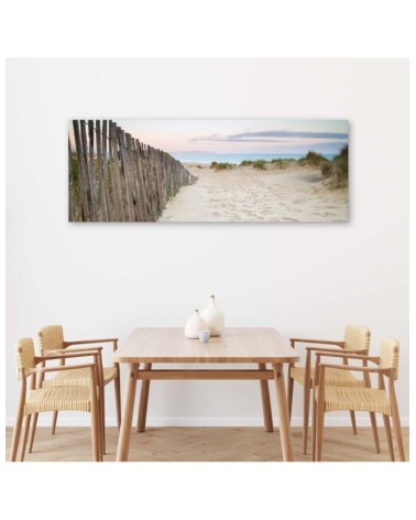 Leinwandbild - Strand nach Sonnenuntergang | Feeby