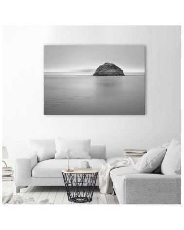 Leinwanddruck - Felsen im Meer in der Abenddämmerung | Feeby