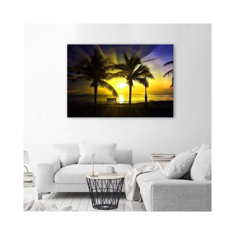Bild auf Leinwand - Palmen und Sonnenschein | Feeby