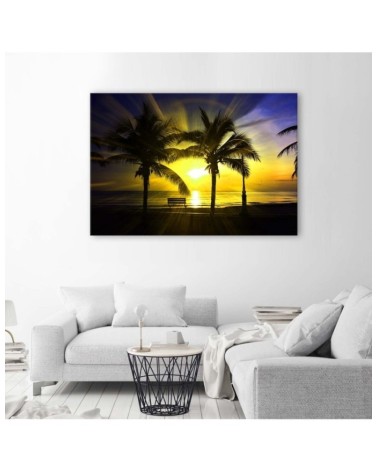 Bild auf Leinwand - Palmen und Sonnenschein | Feeby