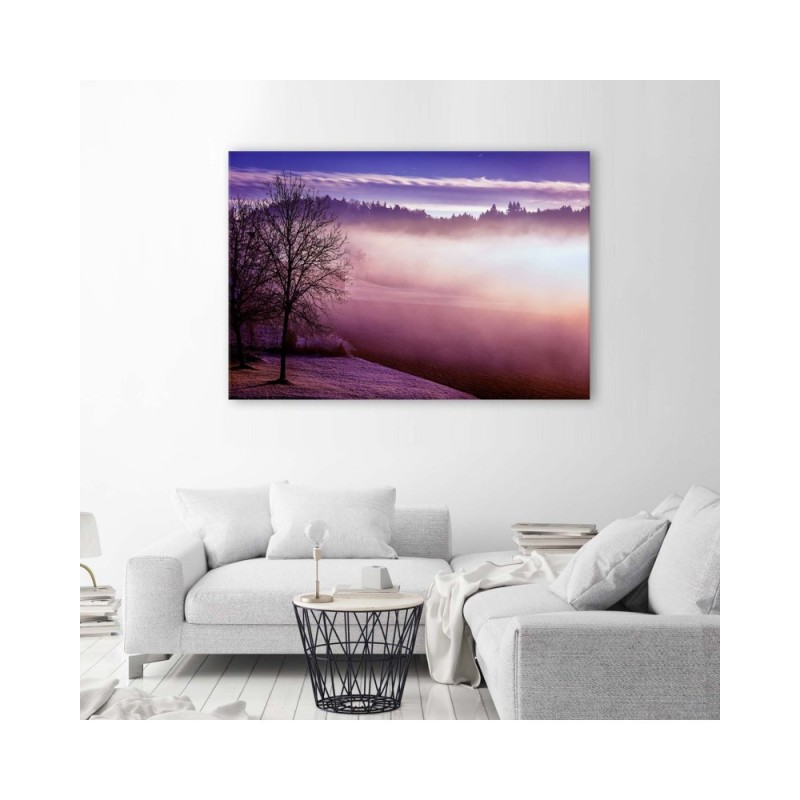 Leinwandbild - Nebel über dem See | Feeby