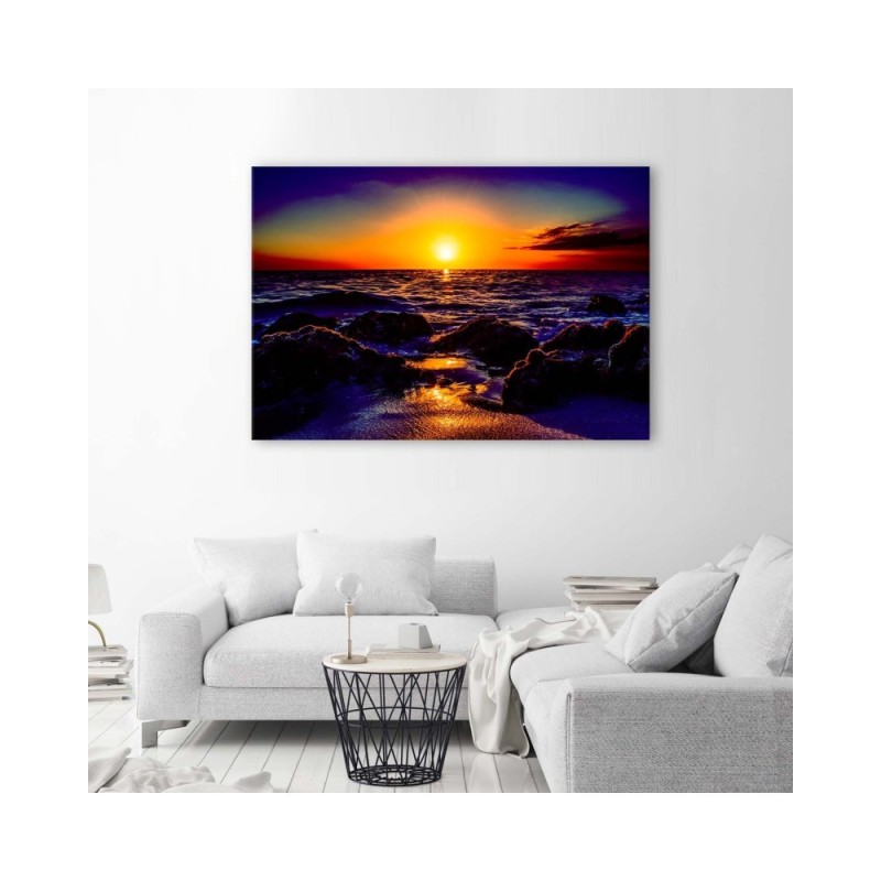 Bild auf Leinwand - Westen am Meer | Feeby