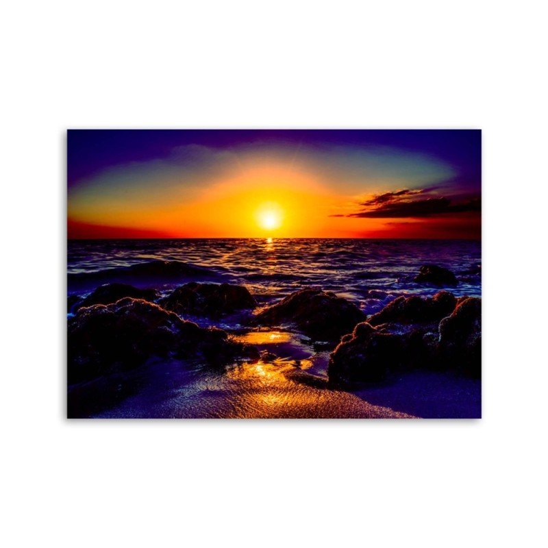 Bild auf Leinwand - Westen am Meer | Feeby