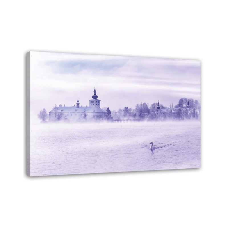 Leinwandbild - Nebliger See | Feeby