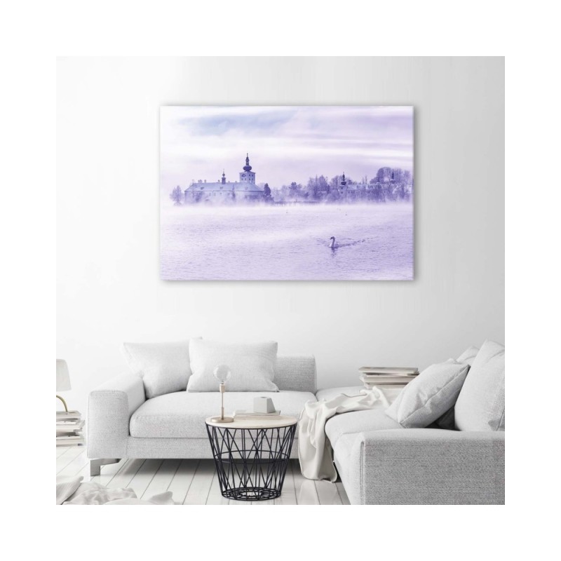 Leinwandbild - Nebliger See | Feeby