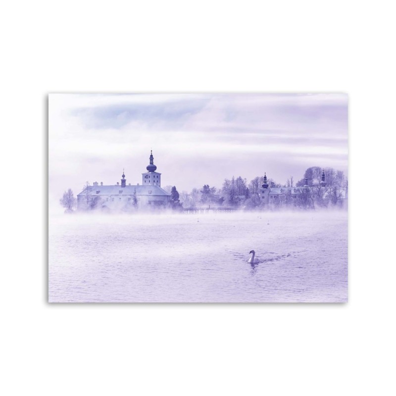 Leinwandbild - Nebliger See | Feeby