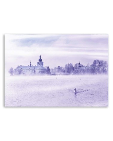 Leinwandbild - Nebliger See | Feeby