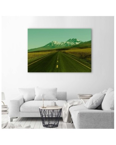 Modernes Wandbild - Eine Straße durch die Wildnis | Feeby