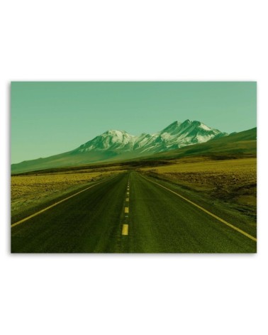 Modernes Wandbild - Eine Straße durch die Wildnis | Feeby