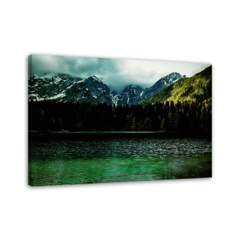 Bild auf Leinwand - Berge in den Wolken | Feeby