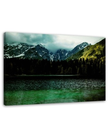 Bild auf Leinwand - Berge in den Wolken | Feeby