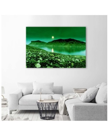 Leinwandbild - Grüne Berglandschaft | Feeby