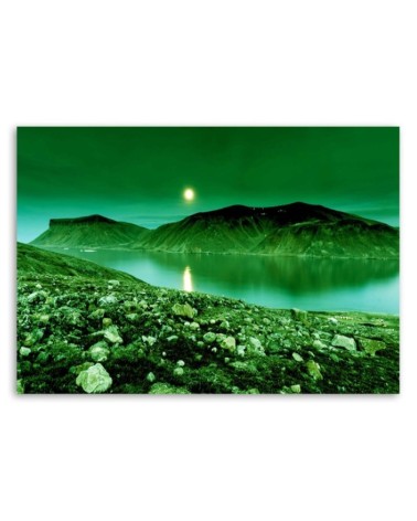 Leinwandbild - Grüne Berglandschaft | Feeby