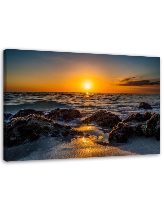 Modernes Wandbild - Steine am Meer | Feeby