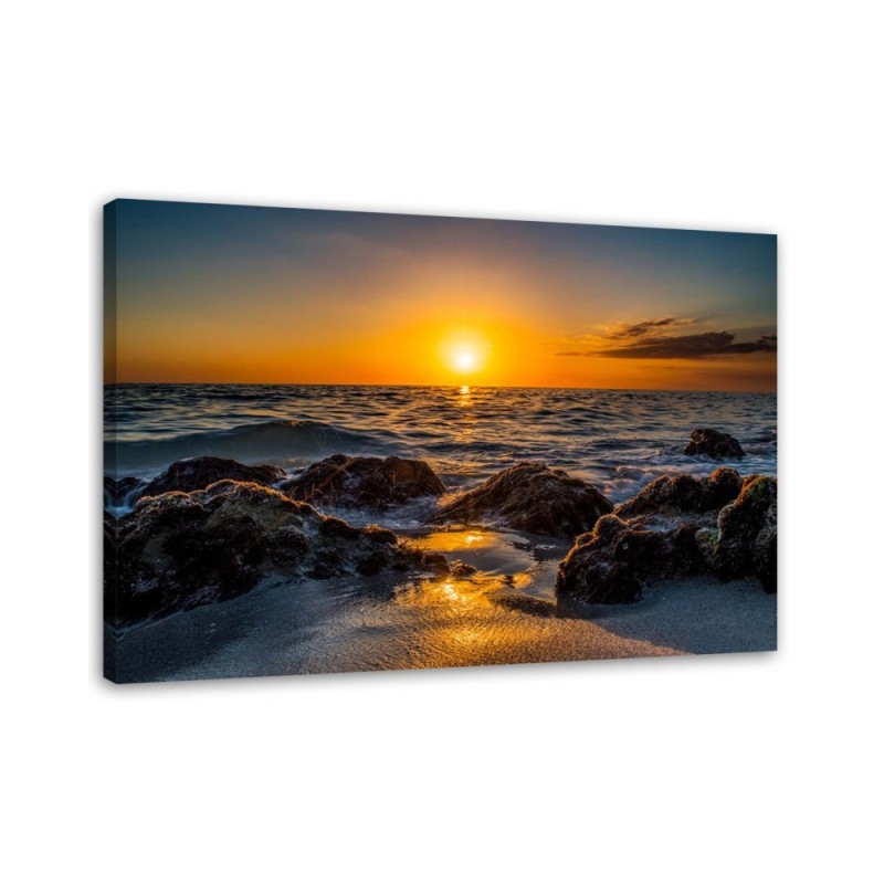 Modernes Wandbild - Steine am Meer | Feeby