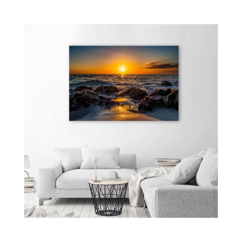 Modernes Wandbild - Steine am Meer | Feeby