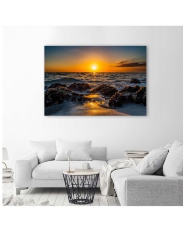 Modernes Wandbild - Steine am Meer | Feeby