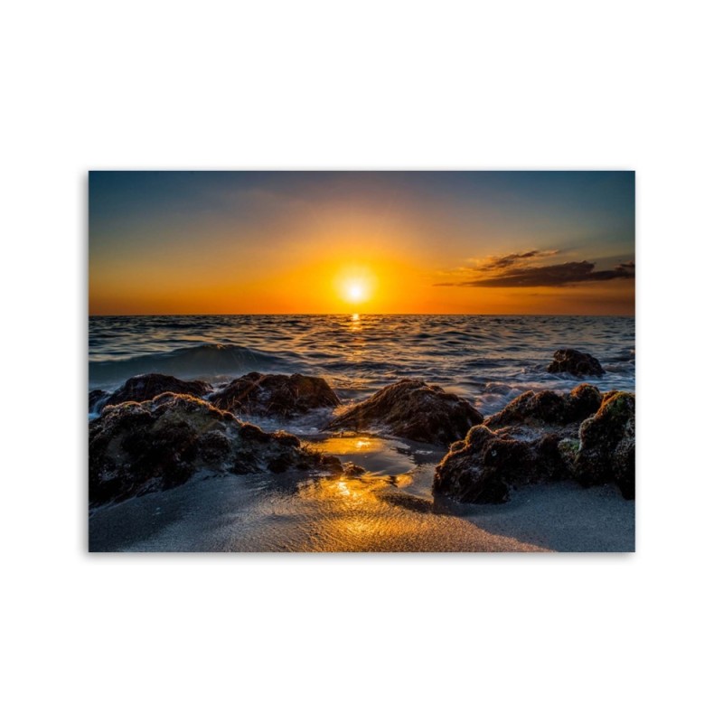 Modernes Wandbild - Steine am Meer | Feeby