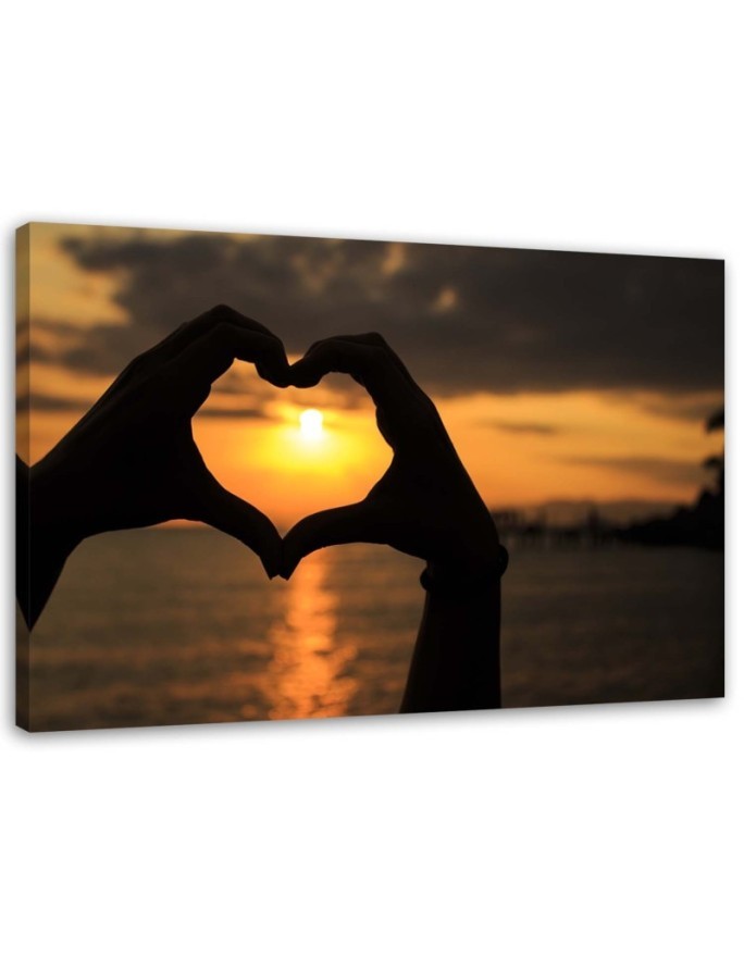 Modernes Wandbild - Palmherz-Symbol | Feeby